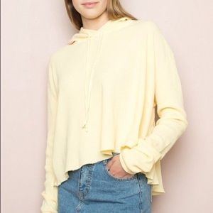 Yellow Brandy hooded sweater